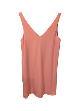 Lulus Coral V-Neck Sleeveless Tank Mini Dress Size L